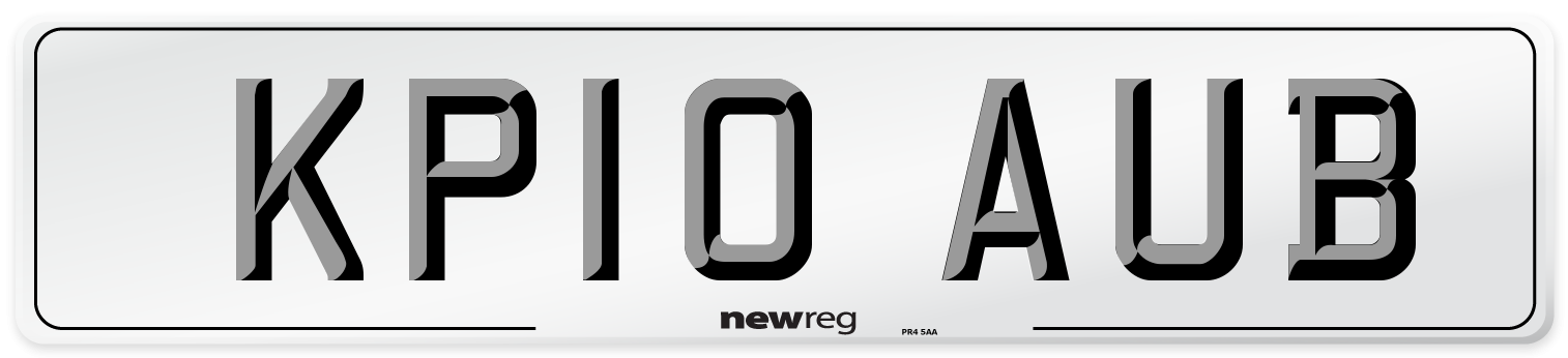 KP10 AUB Number Plate from New Reg